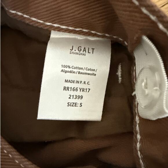 J Galt Carpenter Pants Size S Brown - Picture 3 of 4